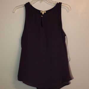 Purple Sleeveless Blouse